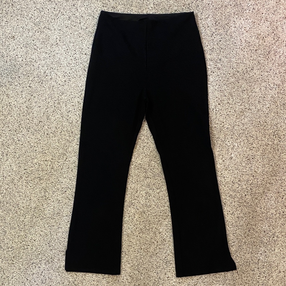 Black High-Waisted Cropped Pants
